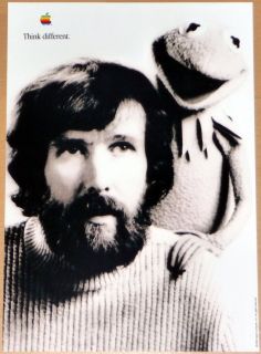 Apple Poster Jim Henson Think Different 17 11 inches Mint Rolled