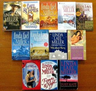  LINDA LAEL MILLER Romance Paperback Novels: Just Kate, Jessica,Miranda