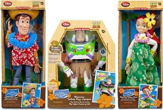 Toy Story 3 Talking Jessie, Woody, Buzz Action figures Dolls Hawaiian