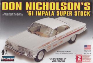 Don Nicholson 1961 Impala Super Stock 1 25th Plastic Model Kit SEALED