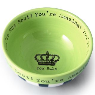 Our Name Is Mud by Lorrie Veasey You Rule Bowl and Spoon Set 4020646
