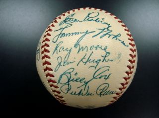 Carl Erskines 1952 Brooklyn Dodgers Team Signed Baseball NM MT JSA