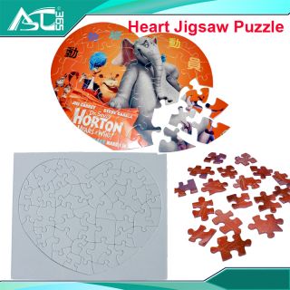 20set Blank Heart Sublimation Jigsaw Puzzle Heat Press Christmas Gifts