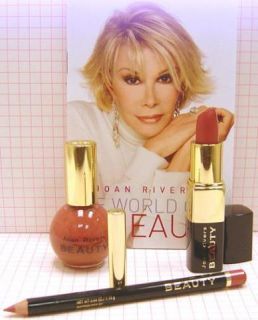 Joan Rivers Nail Polish Lipstick & Lipliner 3 Pc Kit   Pink Rose   New