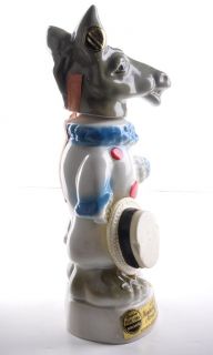 Jim Beam 1968 Democratic Clown Donkey Decanter Bottle