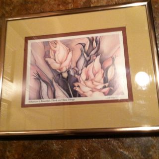 Jody Bergsma Whatever Is Beautiful, Think On These Things Framed