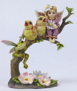 New Jody Bergsma Fairy Frog Baby Chicks Figurine Easter