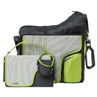 New JJ Cole Collections System Diaper Bag Green Stitch