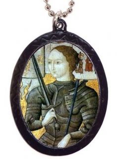 Saint Joan of Arc Necklace Feminism Strong French