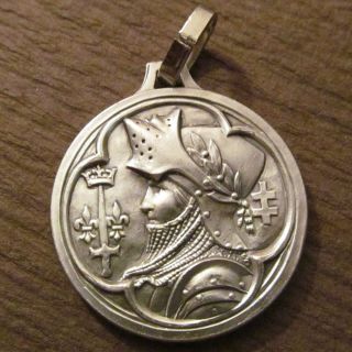 Joan of Arc Vintage Religious Medal in Armor Domremy