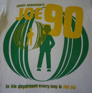 Joe 90 Vintage 1980s T Shirt Gerry Anderson Sci Fi TV Television