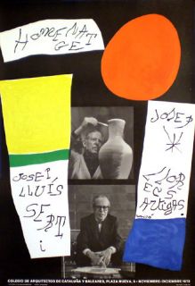 Joan Miro RARE Exhibition Poster from 1972 Litho