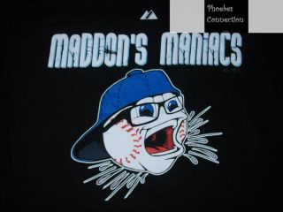 Rays Joe Maddon Maniacs T Shirt Med Tee Tampa Bay