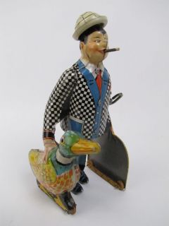 Vintage Marx Joe Penner Goo Goo Duck Wind Up Tin Toy