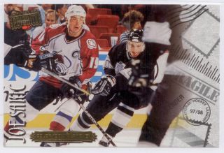 Joe Sakic 1998 99 NHL Donruss Priority Jumbo Card 9
