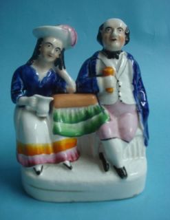 Staffordshire Group Figure of My Jo and John Anderson Seated