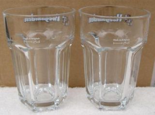 Pair of Hoegaarden Beer 25CL Glasses Made in Belgium EXC Cond