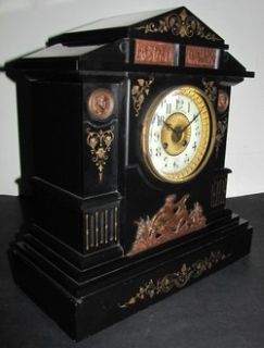 1880 Japy Freres Bailey Banks Biddle Greek Revival Mantel Clock