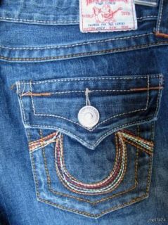 True Religion Brand Joey Twisted Flare Jeans Juniors Size 29 Altered