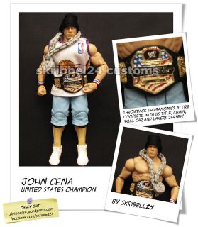 WWE Custom John Cena Thuganomics Mattel Legends US Champion Basic