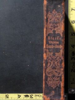 1838 Antique German Book Johann Friedrich Starks Tagliches Handbuch