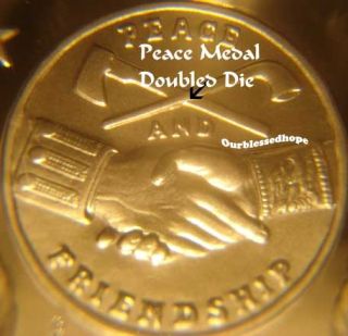2004 Lewis Clark Doubled Die Dollar Peace Medal Error