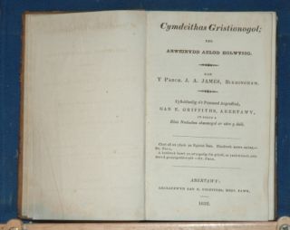 1832 Christian Fellowship James Religion Welsh First Ed