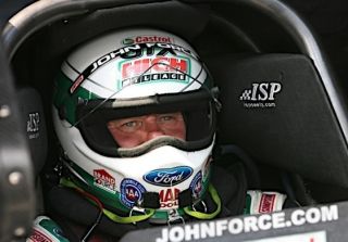 John Force 2011 Castrol GTX Full Size Replica Helmet by Simpson Racing Products  