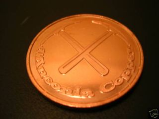 John Galt Copper 1oz Medallion Coin 999 Pure Bullion  
