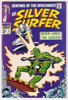 Stan Lee John Buscema Silver Surfer Issue 2 vs Badoon Marvel Comics 1968  
