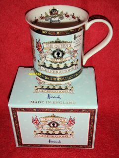 Harrods Queen's Diamond Jubilee 2012 Tea Bag Dish New Bone China Elizabeth Pot  