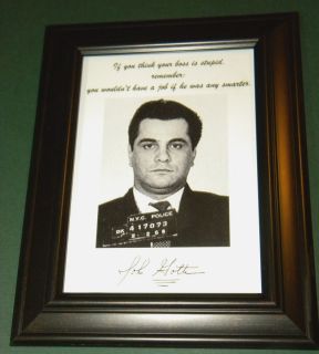 John Gotti Framed Reprint Signed Boss Is Stupid Quote Display Copy Gangster  