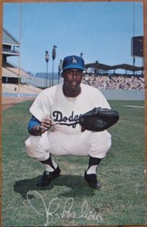 1950s Chrome Baseball Postcard La Dodgers John Rosboro  