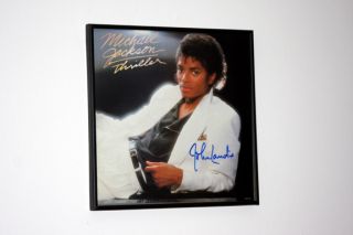 Michael Jackson Thriller promo flat Signed by John Landis Rare Proof  