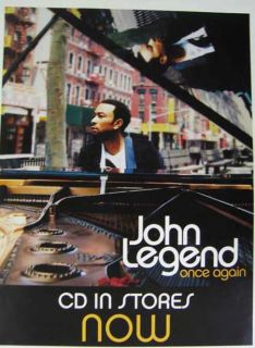 John Legend Once Again Original CD Promo Poster  