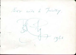 Peter Cushing Signed Autograph  