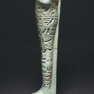 A VERY RARE USHABTI SOLD WITH LETTER TO LORD CARNARVON  