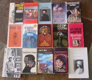 15 CLASSICS Rebecca The Virginian Uncle Toms Cabin Glass Menagerie Many Vintage  