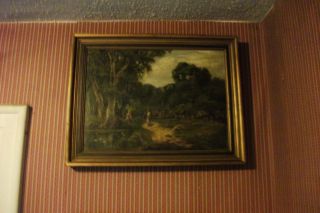 John Noble Barlow Original oil painting LISTED ARTIST Pastoral landscape  
