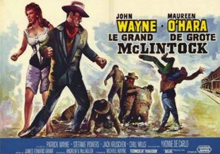 Magnet Vintage Movie Poster McLintock 1963 John Wayne Maureen O'Hara Ships Free  
