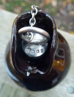 Royal Doulton Kingsware Miniature Globular Watchman Dewar's Whisky Flask Jug  