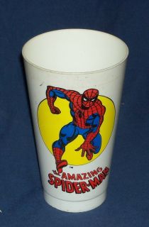 Vintage 1975 Spiderman 7 11 Slurpee Cup with Peter Parker John Romita Art Marvel  