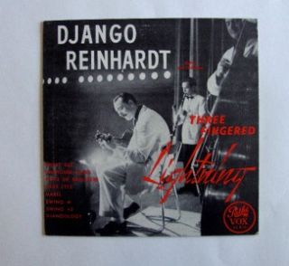 Django Reinhardt and Orchestra Three Fingered Lightning Vox Records 10'' Record  