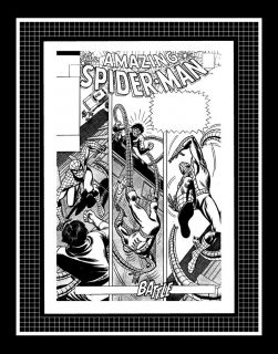 John Romita Spider Man 89 RARE Production Art Cover  