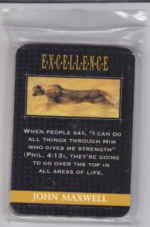 Pkg 15 Prayer Cards Excellence John Maxwell Christian  
