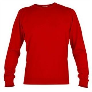 John Smedley Lineker Mens Pullover Poppy Red Jumper Sweater Made in England S  