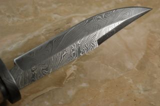 Custom Damascus Bowie Knife Thick Damascus Guard Top Quality Knife Sheath  