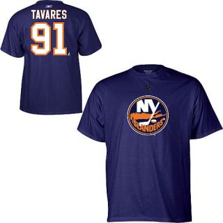 New York Islanders John Tavares Name and Number Navy T Shirt  