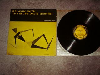 RARE Jazz Relaxin with Miles Davis John Coltrane Deep Groove Mono LP NM  