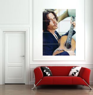Johnny Depp Guitar Giant Poster Picture Print B533  